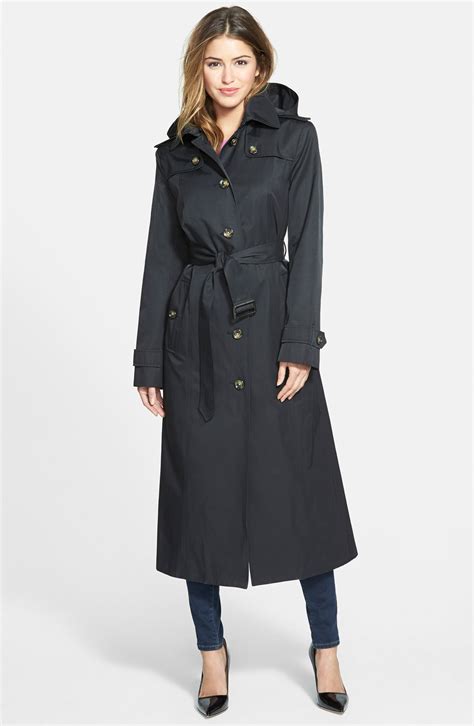 petite long trench coat